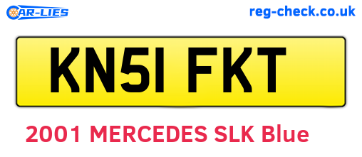 KN51FKT are the vehicle registration plates.