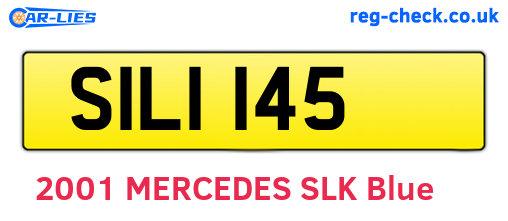 SIL1145 are the vehicle registration plates.