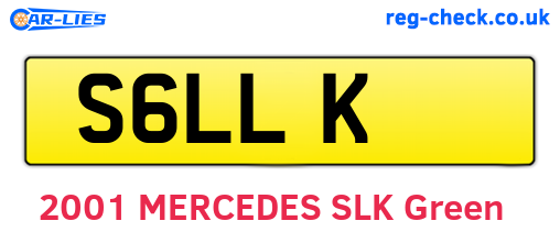 S6LLK are the vehicle registration plates.