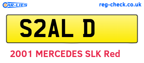 S2ALD are the vehicle registration plates.