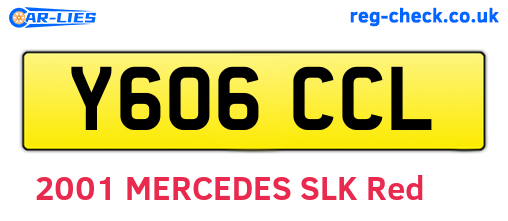 Y606CCL are the vehicle registration plates.