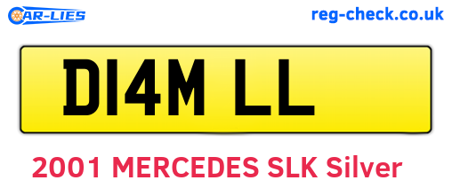 D14MLL are the vehicle registration plates.