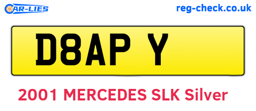 D8APY are the vehicle registration plates.