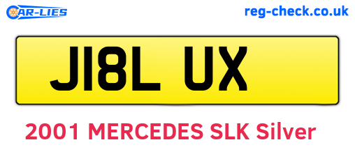 J18LUX are the vehicle registration plates.