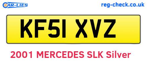 KF51XVZ are the vehicle registration plates.