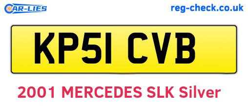 KP51CVB are the vehicle registration plates.