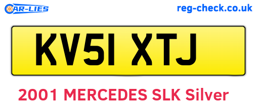 KV51XTJ are the vehicle registration plates.
