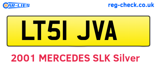 LT51JVA are the vehicle registration plates.