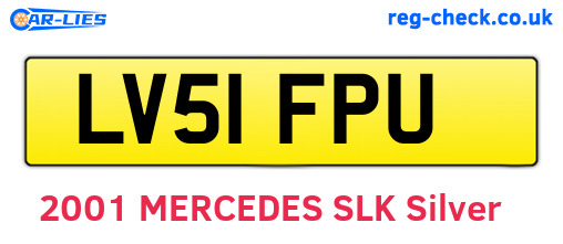 LV51FPU are the vehicle registration plates.