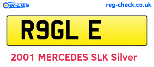 R9GLE are the vehicle registration plates.