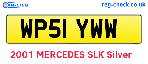 WP51YWW are the vehicle registration plates.