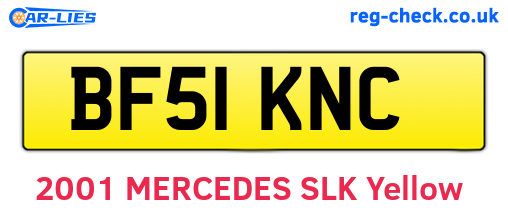 BF51KNC are the vehicle registration plates.