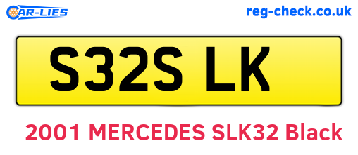 S32SLK are the vehicle registration plates.