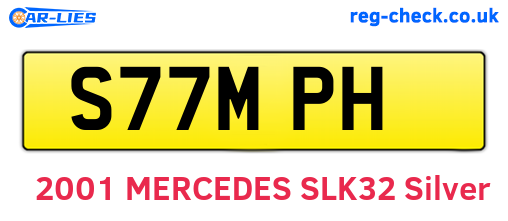 S77MPH are the vehicle registration plates.