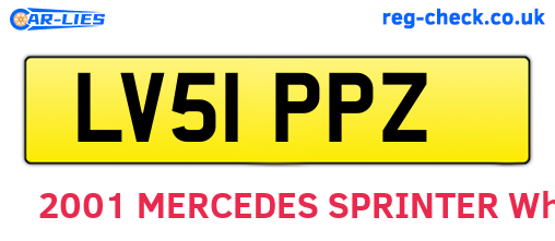 LV51PPZ are the vehicle registration plates.