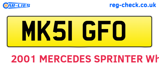 MK51GFO are the vehicle registration plates.