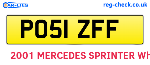 PO51ZFF are the vehicle registration plates.