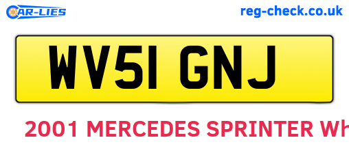 WV51GNJ are the vehicle registration plates.
