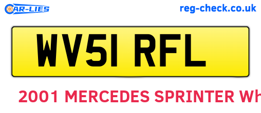 WV51RFL are the vehicle registration plates.