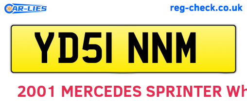 YD51NNM are the vehicle registration plates.
