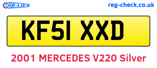 KF51XXD are the vehicle registration plates.