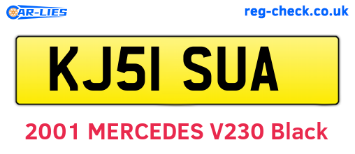 KJ51SUA are the vehicle registration plates.