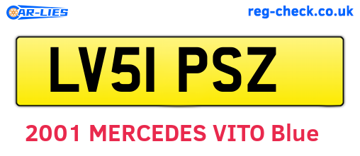 LV51PSZ are the vehicle registration plates.