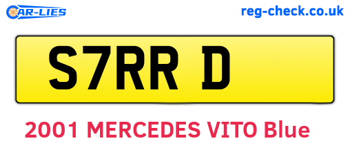 S7RRD are the vehicle registration plates.