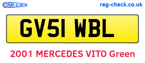 GV51WBL are the vehicle registration plates.