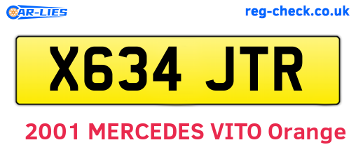 X634JTR are the vehicle registration plates.