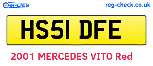 HS51DFE are the vehicle registration plates.