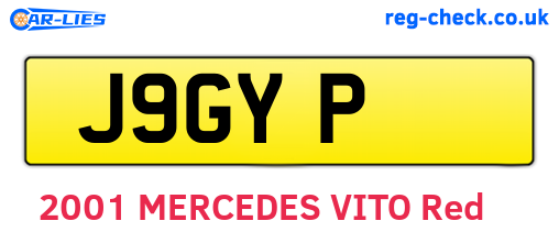 J9GYP are the vehicle registration plates.