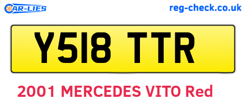 Y518TTR are the vehicle registration plates.