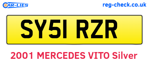SY51RZR are the vehicle registration plates.