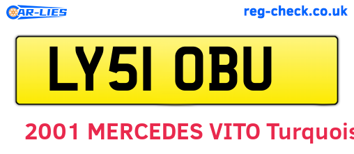 LY51OBU are the vehicle registration plates.