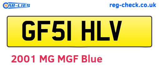 GF51HLV are the vehicle registration plates.