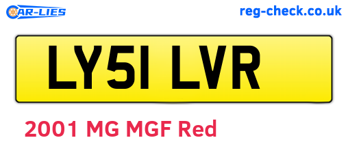LY51LVR are the vehicle registration plates.