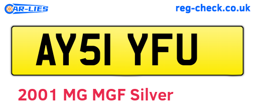 AY51YFU are the vehicle registration plates.