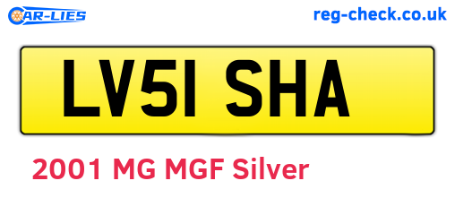 LV51SHA are the vehicle registration plates.