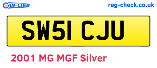SW51CJU are the vehicle registration plates.