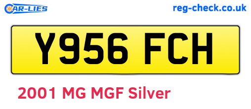 Y956FCH are the vehicle registration plates.