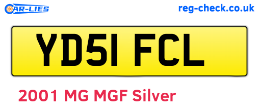 YD51FCL are the vehicle registration plates.