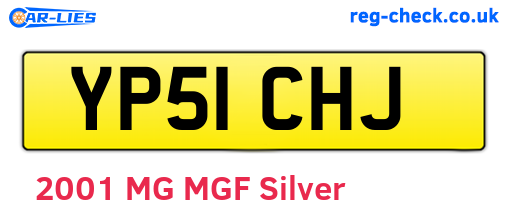YP51CHJ are the vehicle registration plates.