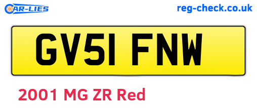 GV51FNW are the vehicle registration plates.