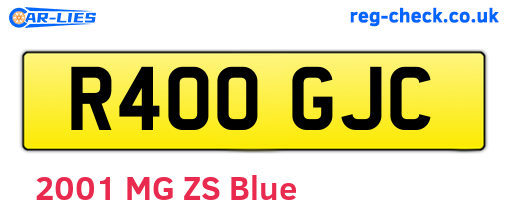 R400GJC are the vehicle registration plates.