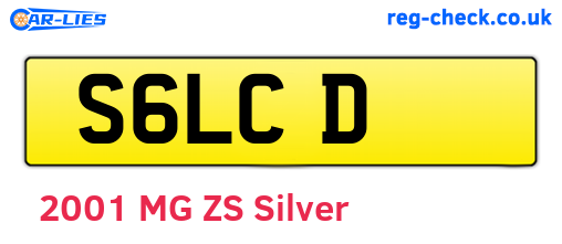 S6LCD are the vehicle registration plates.