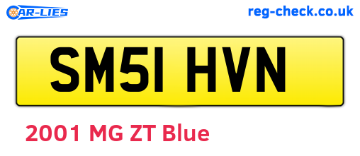 SM51HVN are the vehicle registration plates.