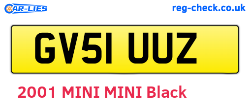 GV51UUZ are the vehicle registration plates.