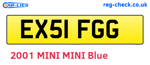 EX51FGG are the vehicle registration plates.