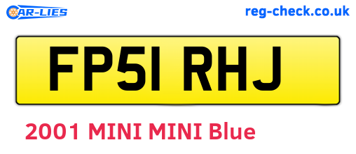 FP51RHJ are the vehicle registration plates.